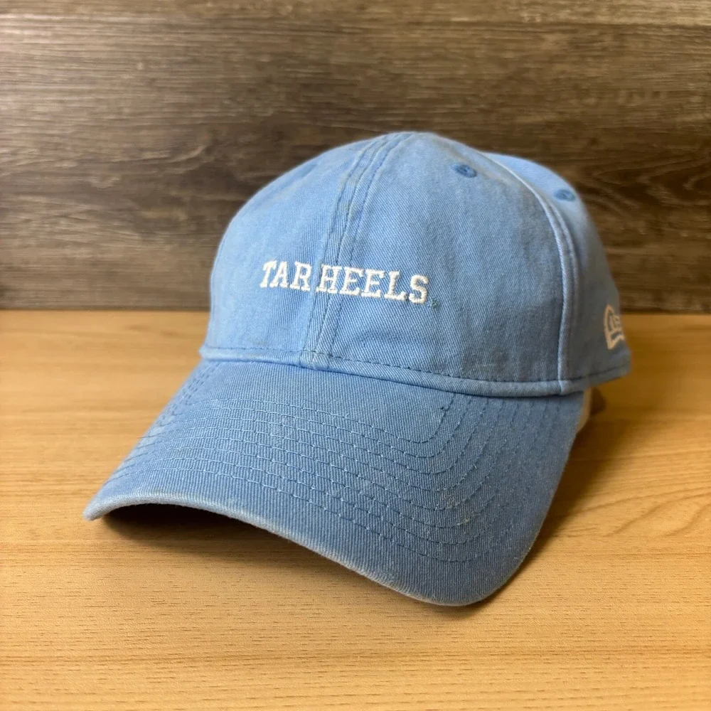North Carolina Tar‎ Heels Hat Cap Strap Back Blue New Era Adjustable
